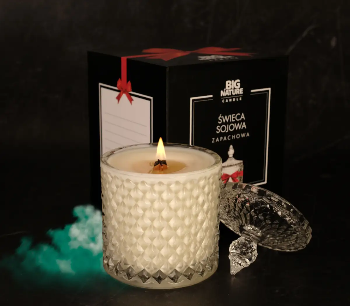 Świeca sojowa ZAPACH ŚWIĄT 115g PREZENTOWA - BIG NATURE CANDLE — 2