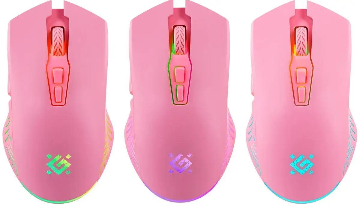 MYSZ DEFENDER GM-502 PANDORA RF BEZPRZEWODOWA 3200dpi 7P RÓŻOWA — 7