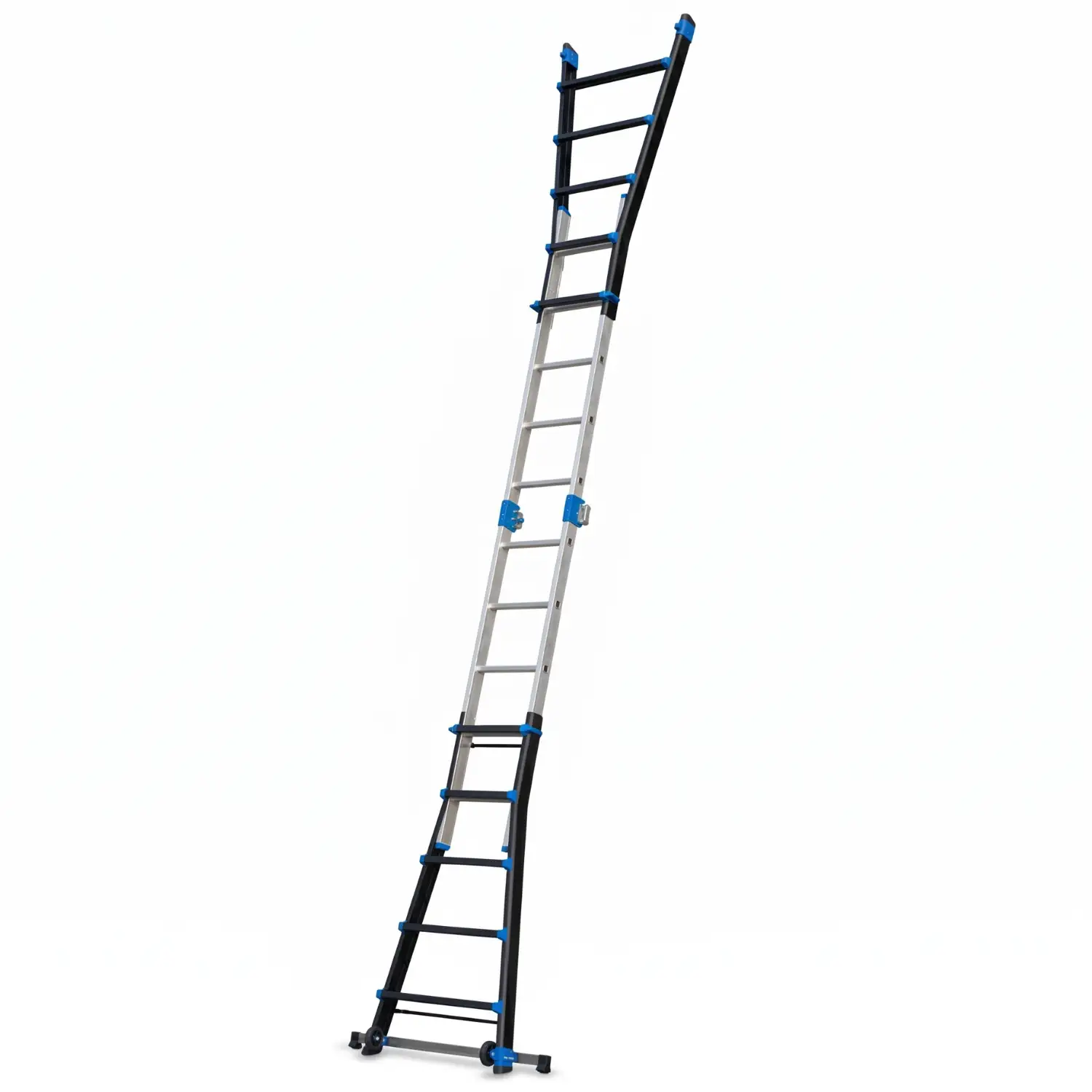 Drabina aluminiowa przegubowa teleskopowa Gierre 5x5 wielofunkcyjna na schody 150 kg 6 m EN-131