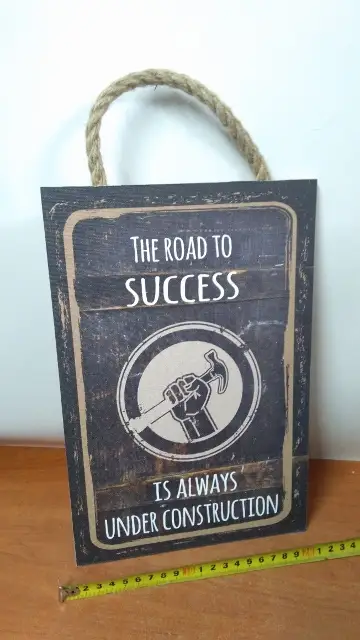 tabliczka/obraz do zawieszenia 20x30 THE ROAD TO SUCCES