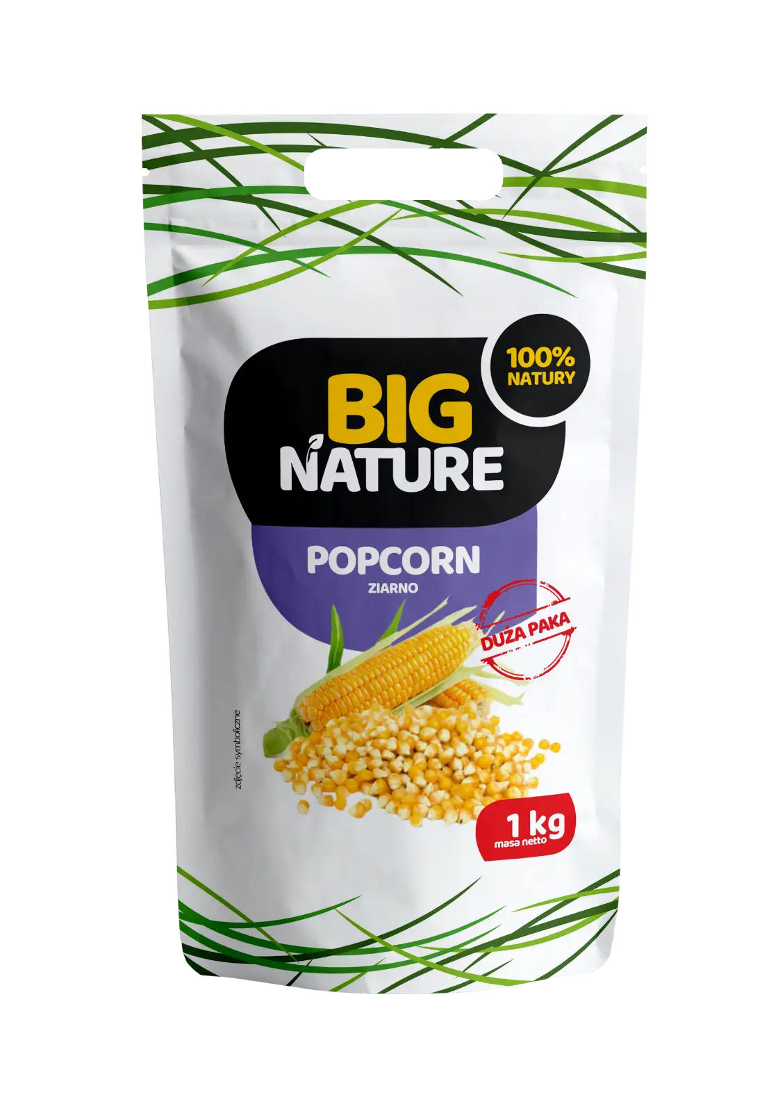 Popcorn ziarno 1kg Duża Paka - BIG NATURE — 2