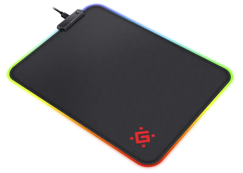 PODKŁADKA DEFENDER GAMING BLACK L LIGHT LED 350x300x4mm