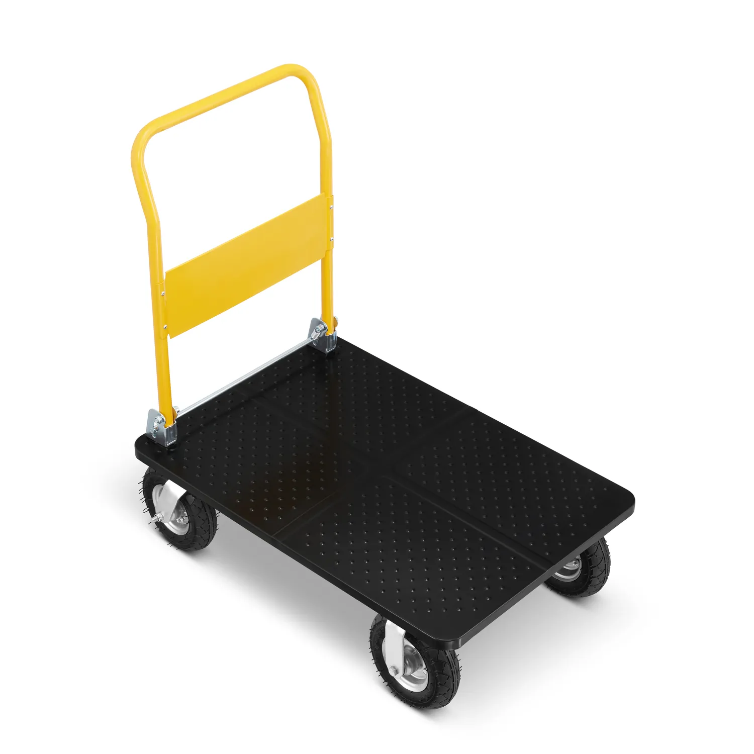 Wózek magazynowy transportowy platformowy składany pompowane koła HIGHER PRO 500kg LH10-500-P — 9