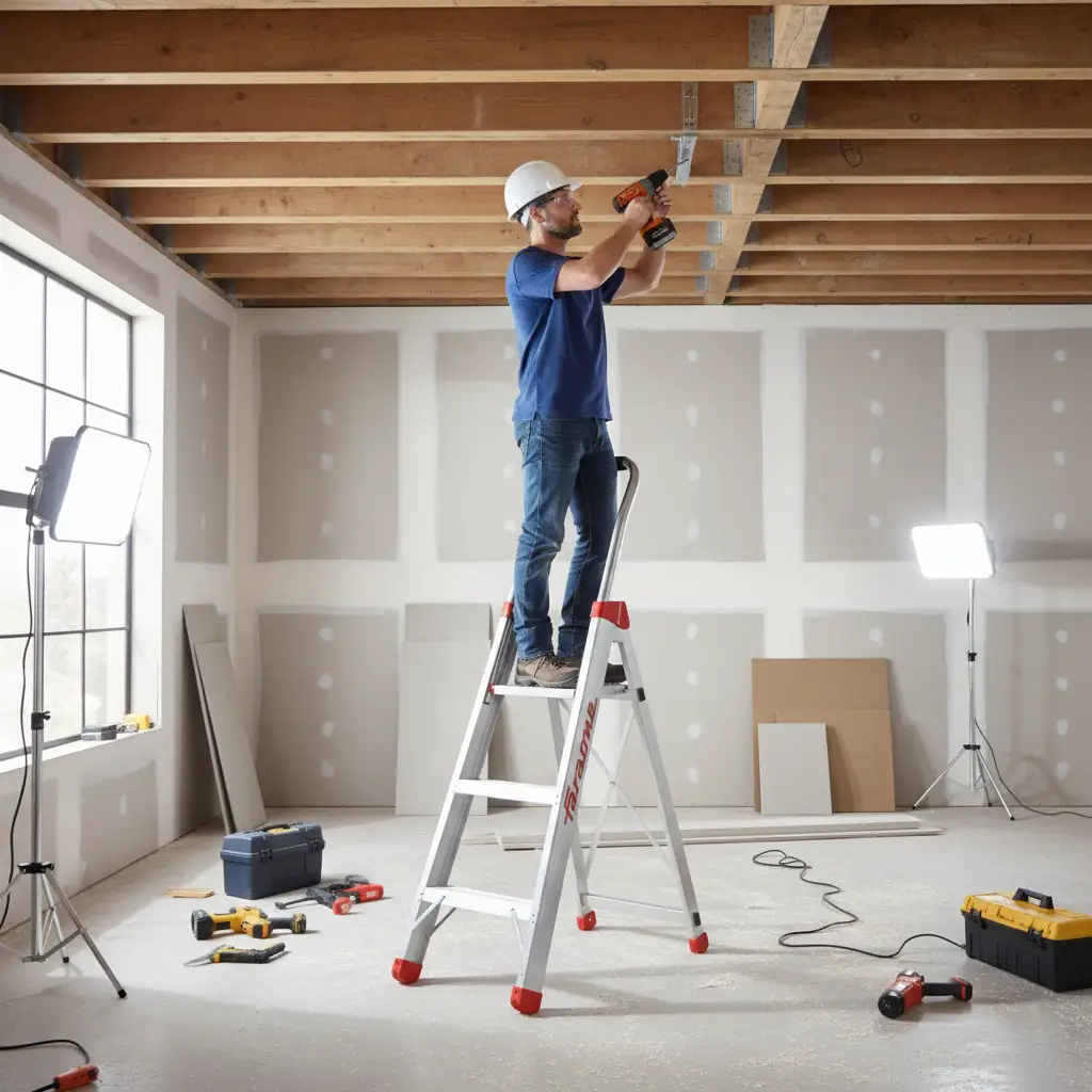 Drabina magazynowa wolnostojąca 3 stopniowa FARAONE LADY 3 - 2,66 m — 10