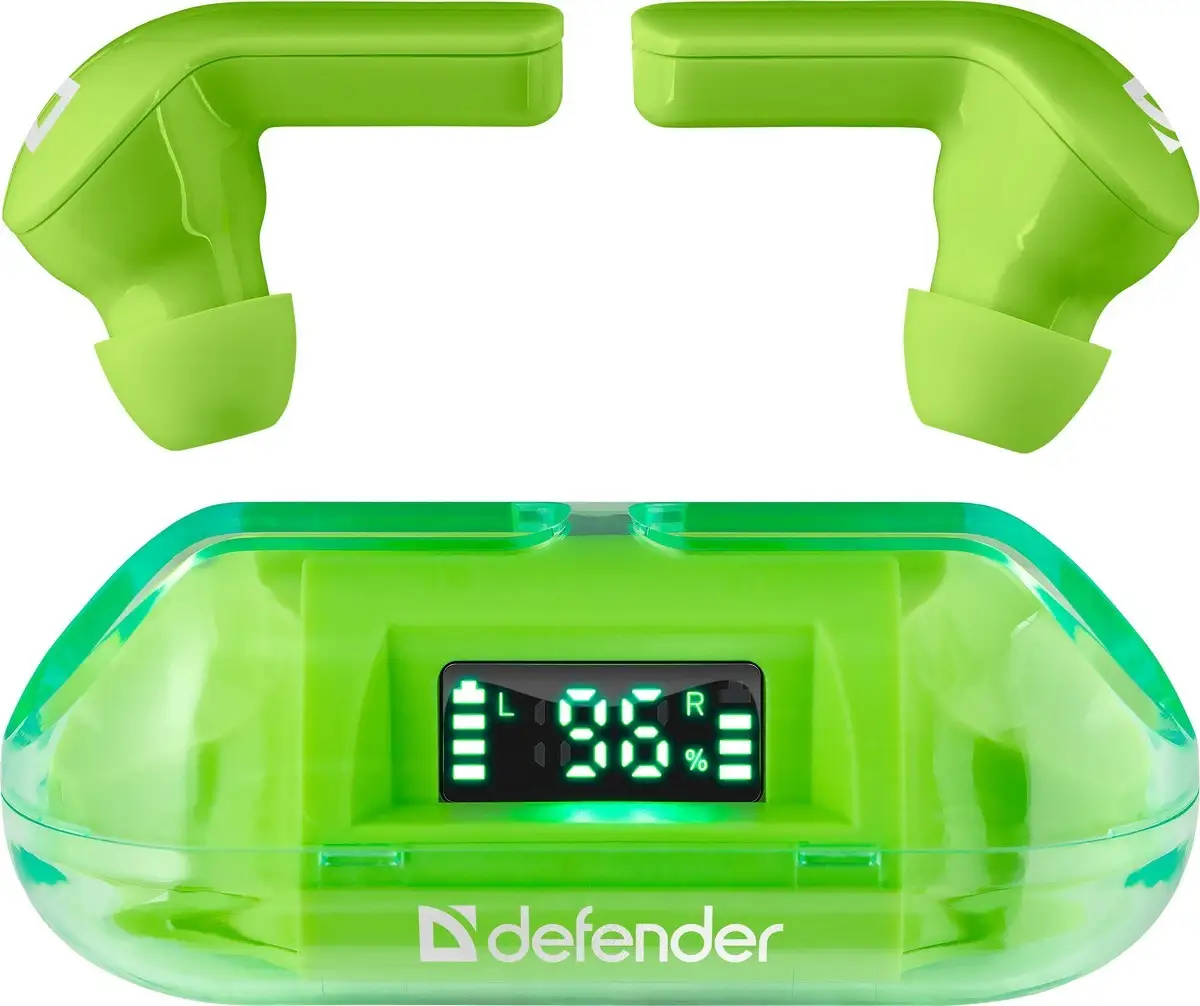 SŁUCHAWKI DEFENDER BLUETOOTH TWINS 916 ZIELONE — 4