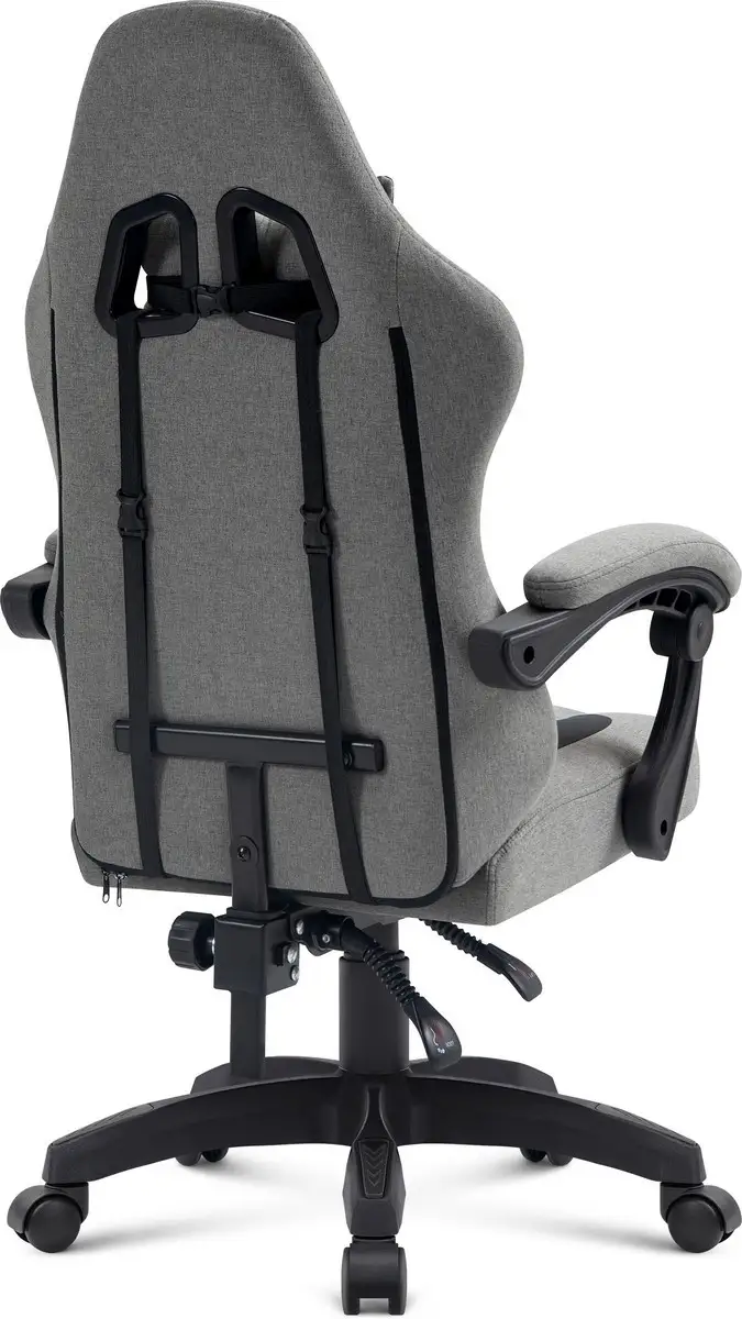 FOTEL DEFENDER LUMEN SZARO-CZARNY GAMING — 6