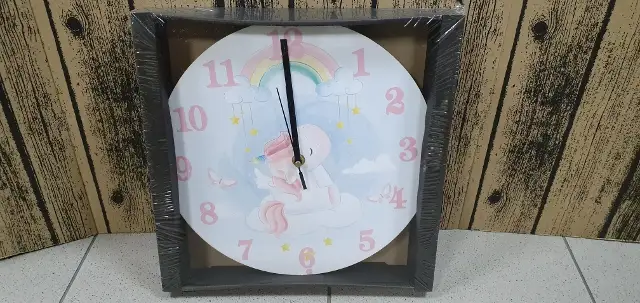 zegar ścienny  30cm  JEDNOROŻEC+DZIECKO