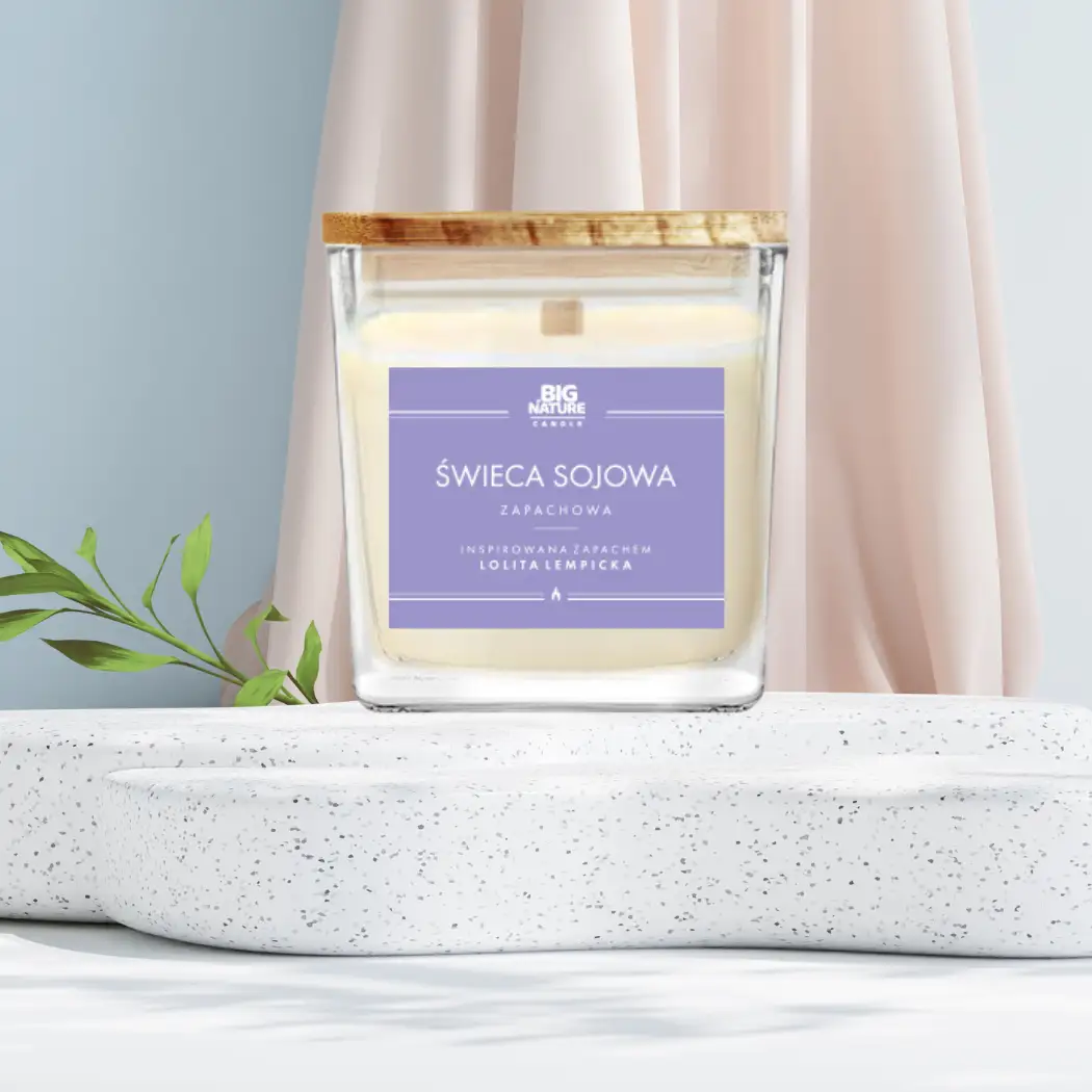 Świeca sojowa zap. insp. LOLITA LEMPICKA 450g - BIG NATURE CANDLE — 2