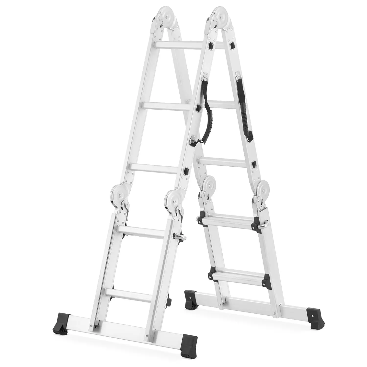 Drabina przegubowa teleskopowa HIGHER 4x3 + podest roboczy — 6