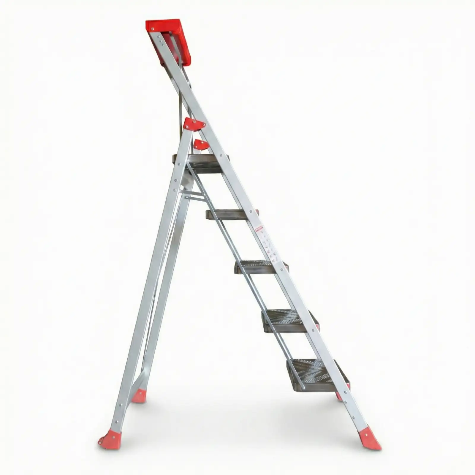 Drabina aluminiowa schody schodki magazynowe składane FARAONE SGP05.P.17 - 3,23 m — 5