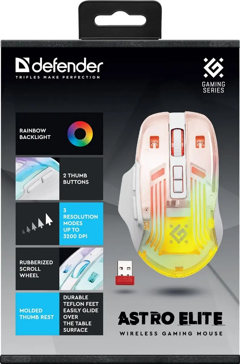 MYSZ DEFENDER GM-056 ASTRO ELITE 3200dpi 7P — 6