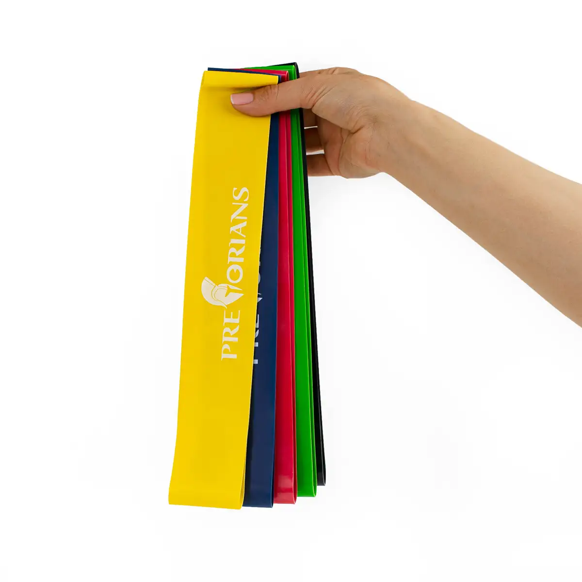 Guma mini band do ćwiczeń zielona 1,1 mm Pretorians — 3
