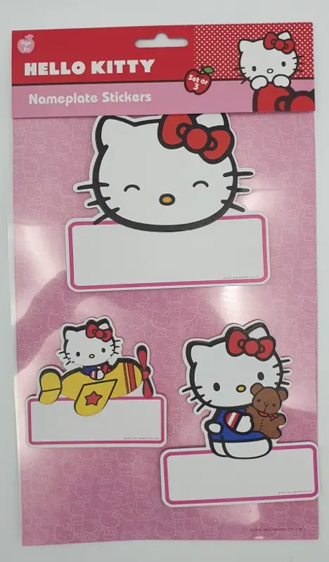 naklejki  do wypisania  HELLO KITTY