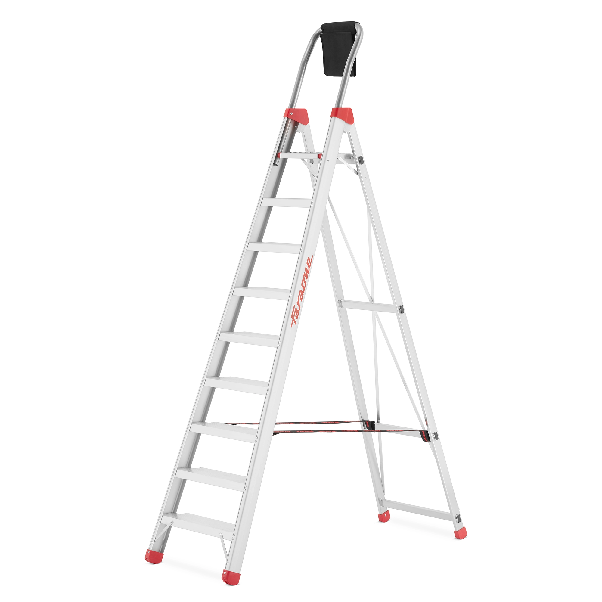 Drabina magazynowa wolnostojąca 9 stopniowa FARAONE DOMUS 9 - 3,97 m — 3
