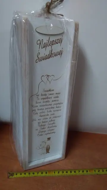 skrzynka drewniana na wino ŚWIADKOWA — 2