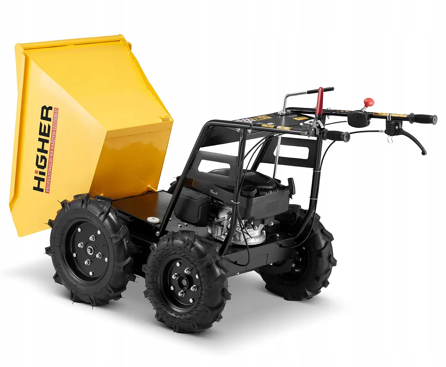 Taczka spalinowa wozidło spalinowe wózek transportowy z napędem 4x4 4,0KM — 5