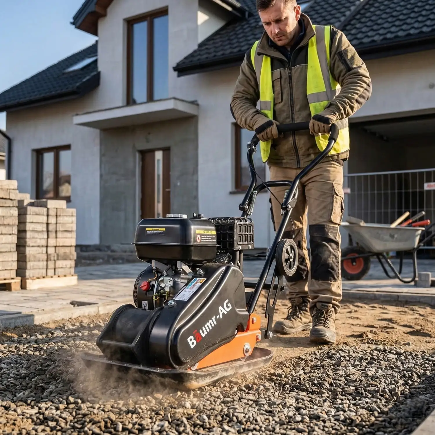 Zagęszczarka gruntu ubijak BAUMR-AG 90 kg silnik BRIGGS & STRATTON GRATISY — 12