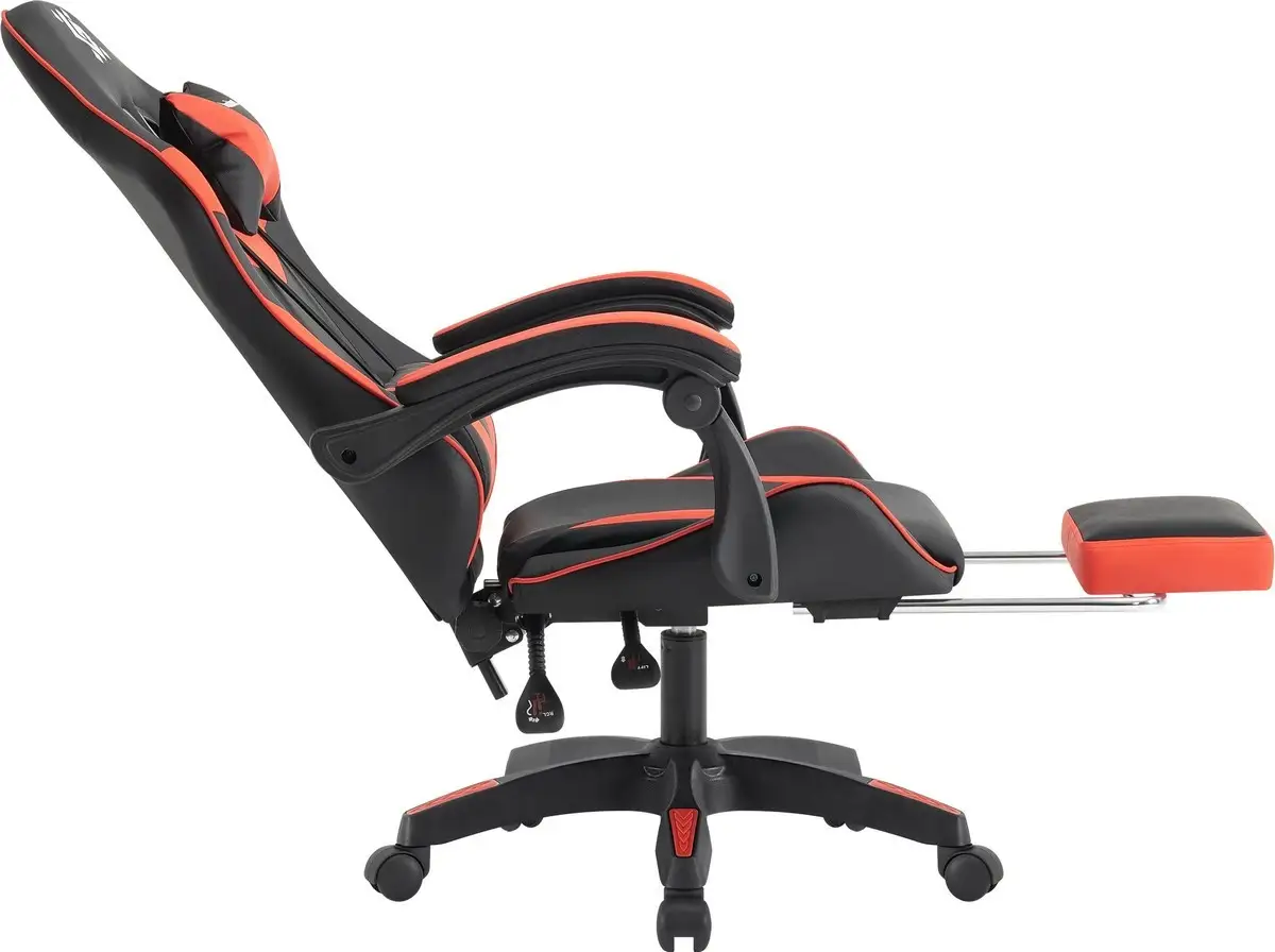 FOTEL DEFENDER TORNADO CZERWONO-CZARNY GAMING — 19
