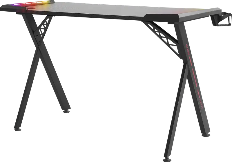 BIURKO DEFENDER GAMER RGB CZARNE GAMING — 15
