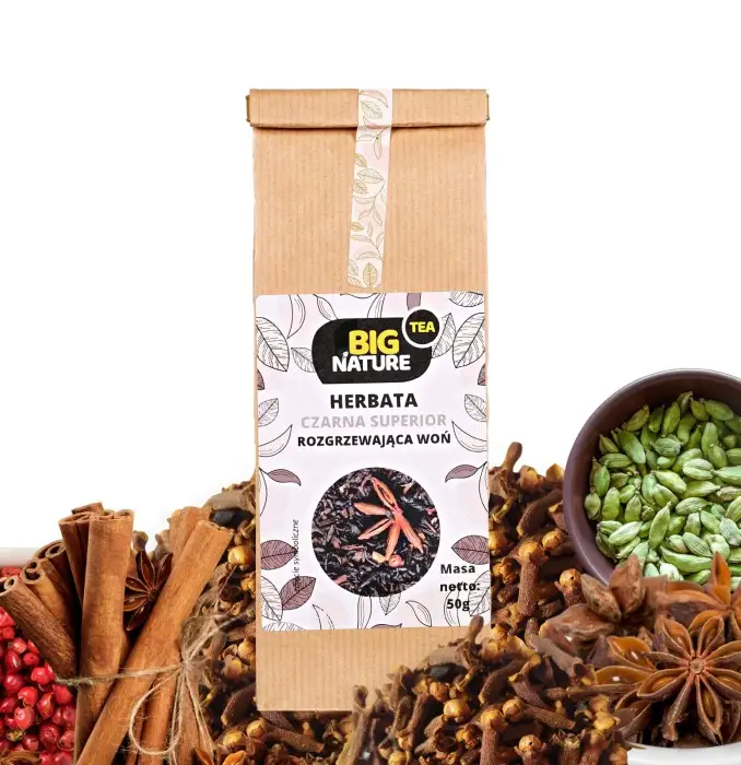 Herbata czarna SUPERIOR ROZGRZEWAJĄCA WOŃ 50g - BIG NATURE