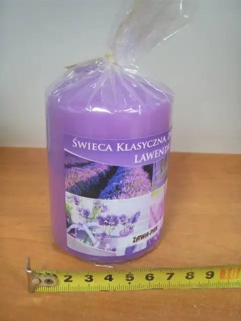 świeca zapachowa 70/100 LAWENDA W70100ZA