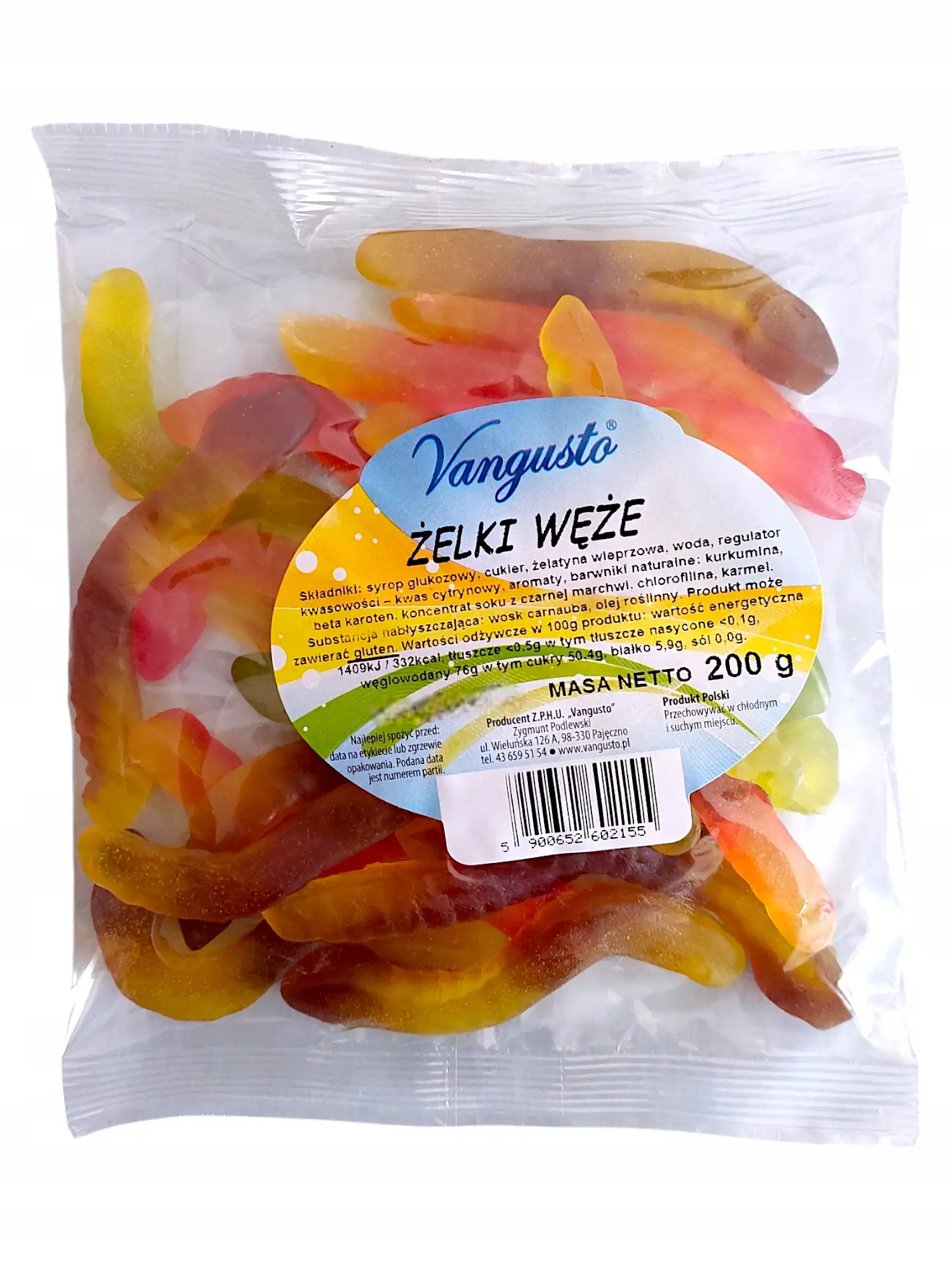 Żelki Vangusto 200g Węże — 4