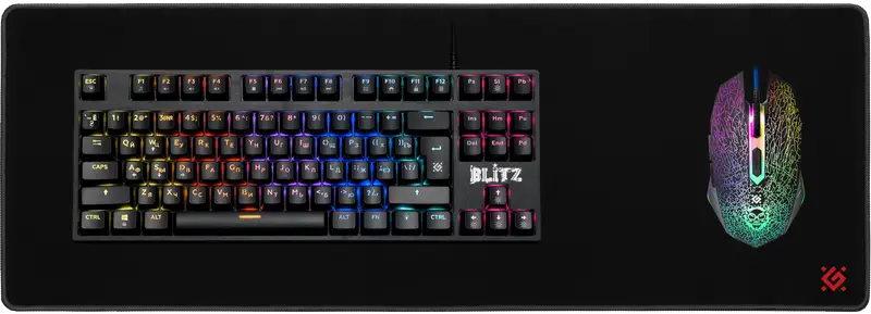 PODKŁADKA DEFENDER GAMING BLACK XXL ONE 680x240x5mm — 6