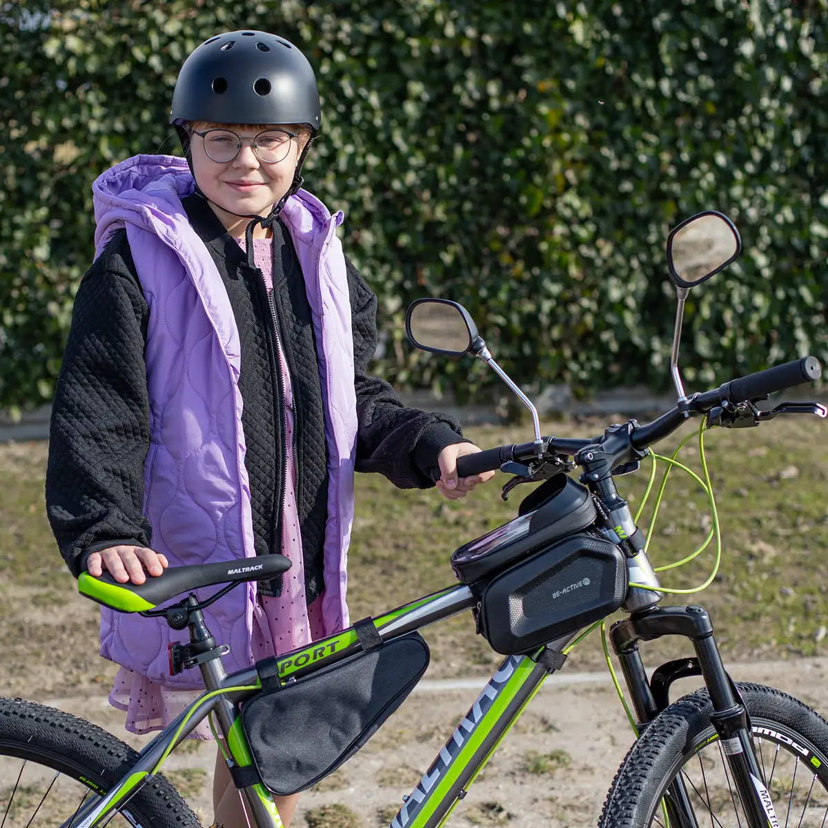Lusterka rowerowe z odblaskami wsteczne 2 sztuki zestaw na rower kierownicę — 8