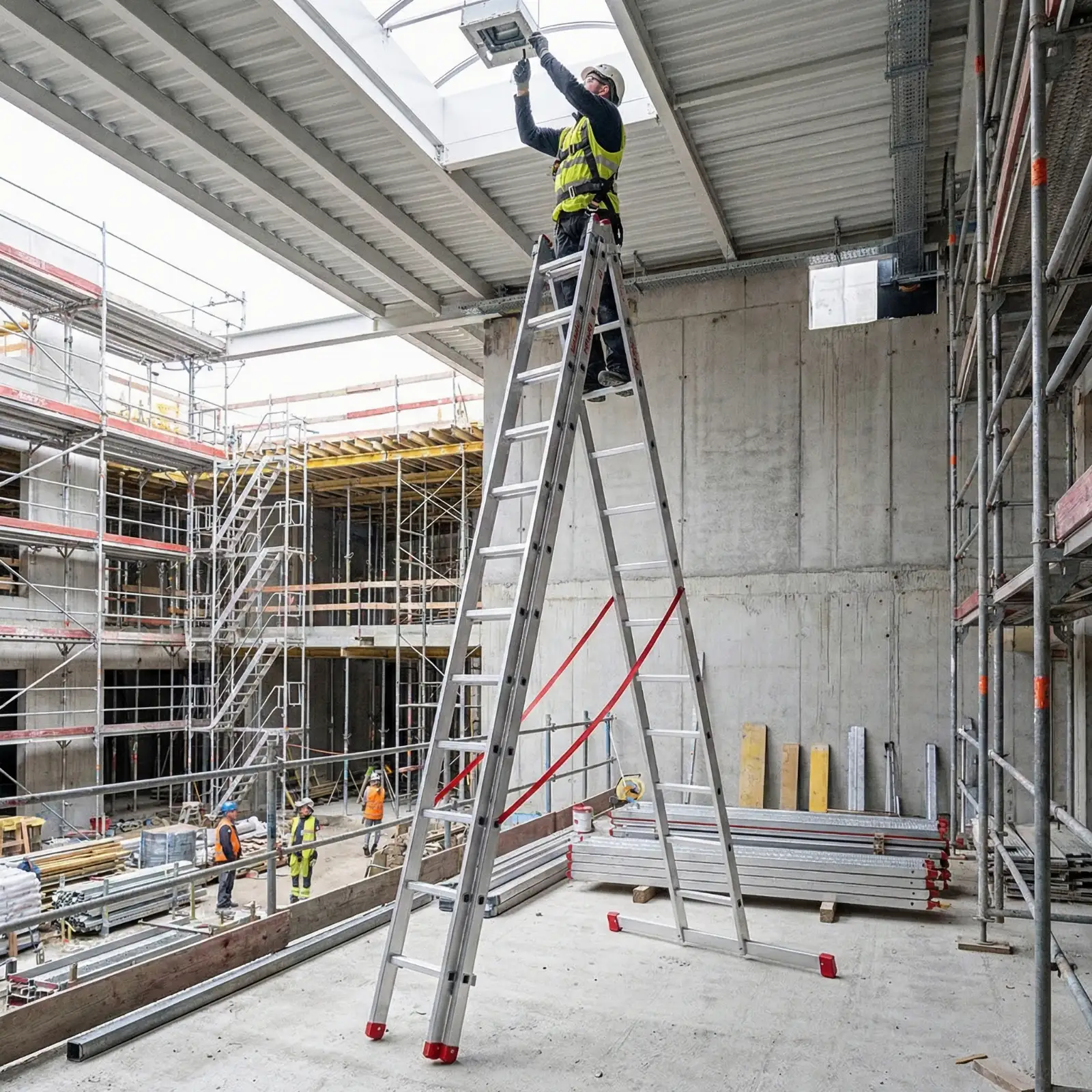Drabina aluminiowa składana profesjonalna FARAONE 3x11 AK336.3 - 7,59 m — 11