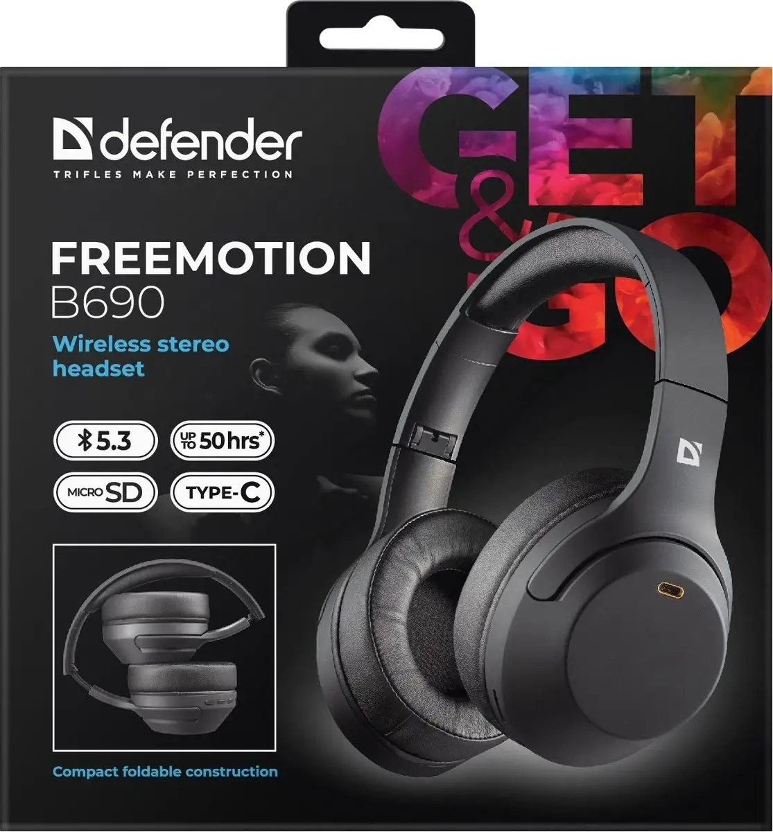SŁUCHAWKI DEFENDER BLUETOOTH FREEMOTION B690 CZARNE — 11