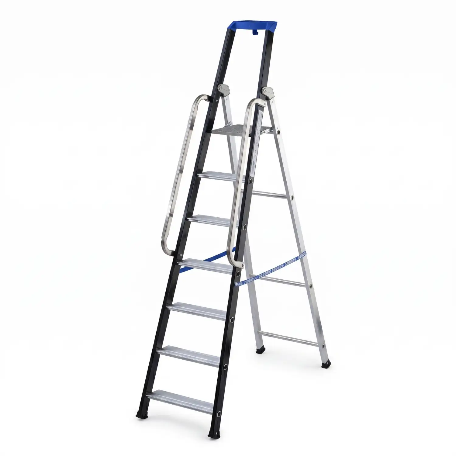 Drabina aluminiowa jednostronna GIERRE 7 stopni podest 150 kg 3,60 m