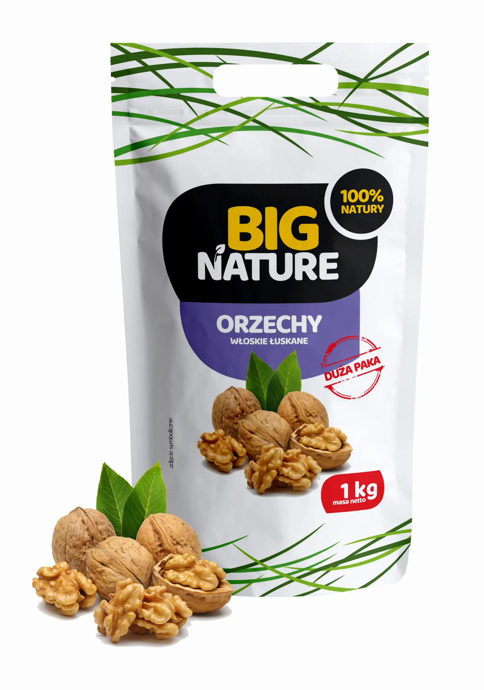 Orzech Włoski łuskany 1kg Duża Paka - BIG NATURE