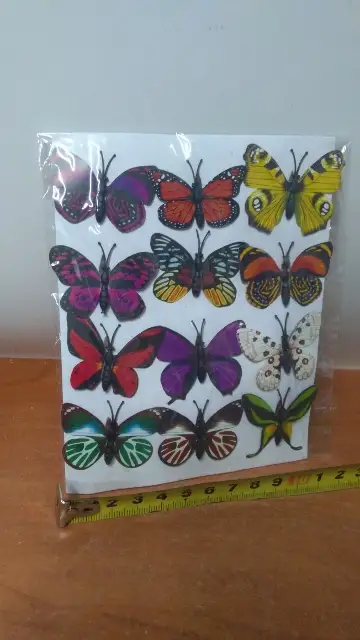 motyle na magnes 12szt.  3cm | DE-219-Z