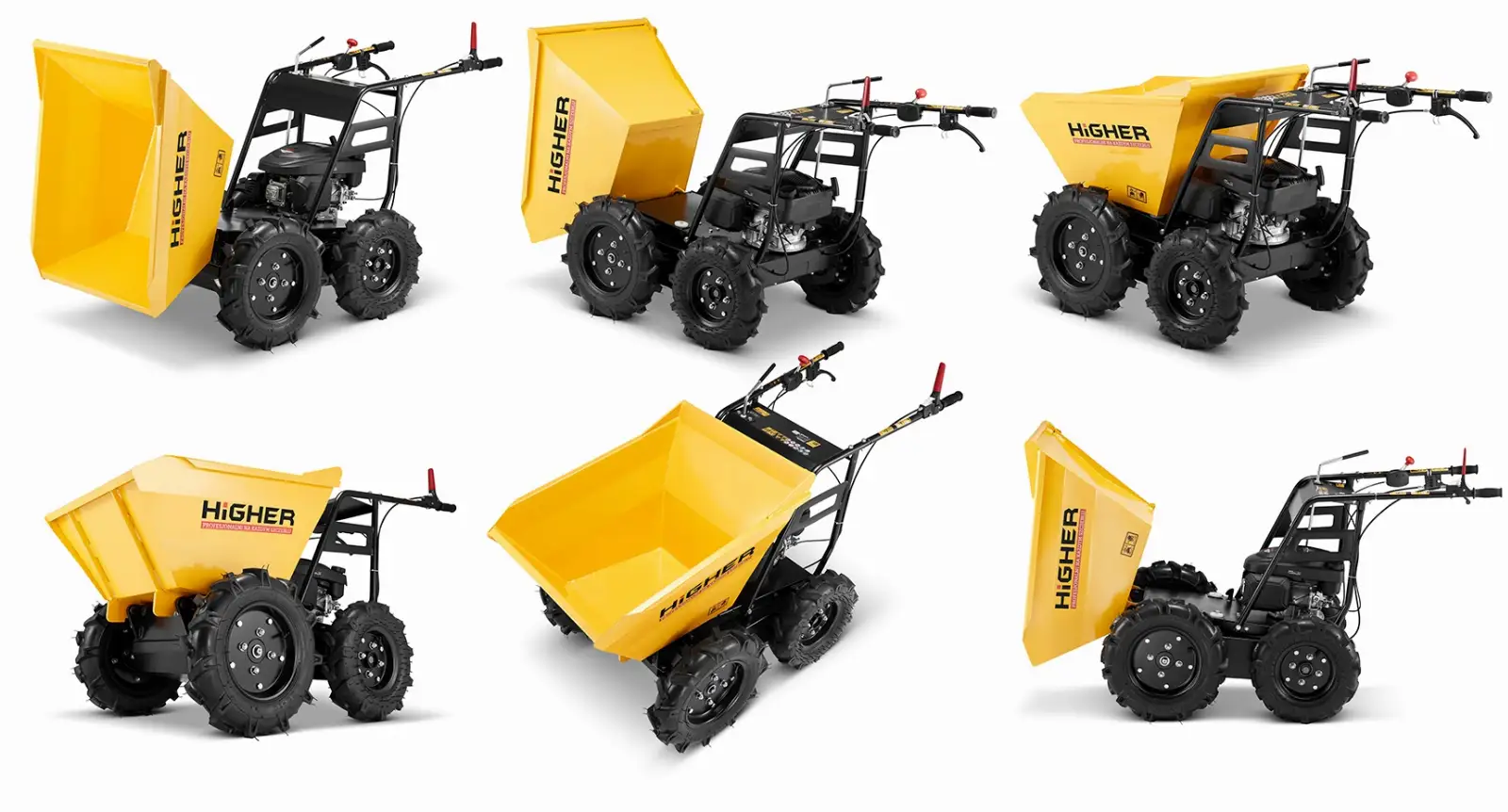 Taczka spalinowa wozidło spalinowe wózek transportowy z napędem 4x4 4,0KM — 12