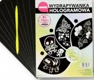 wydrapywanka hologramowa A5 SREBRNA a'10 + rylec