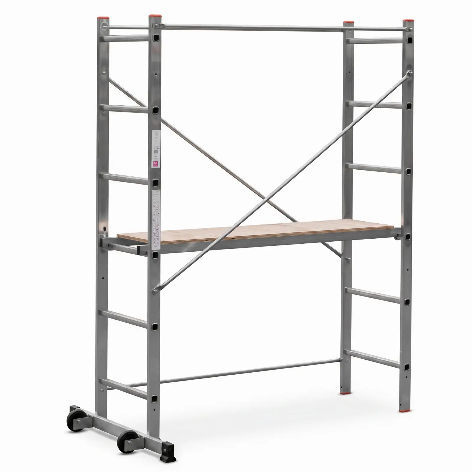 Rusztowanie aluminiowe jezdne przejezdne GIERRE Easy 100 G-FA100EY 2,87 m modułowe — 2