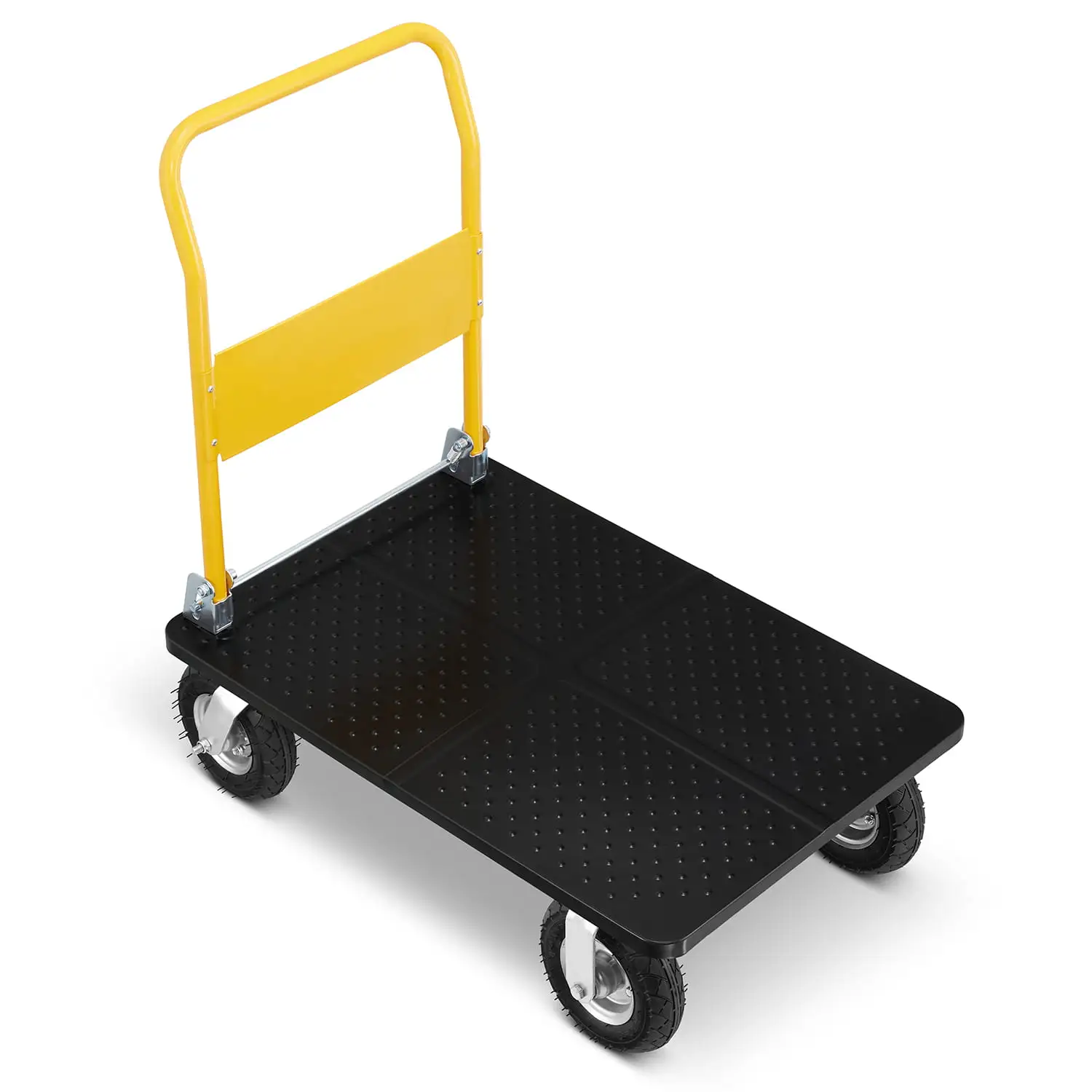 Wózek magazynowy transportowy składany pompowane koła HIGHER PRO 300kg LH10-300-P — 3