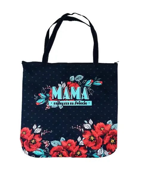 torba na zakupy Premium z zamkiem duża - Mama idealna TP12
