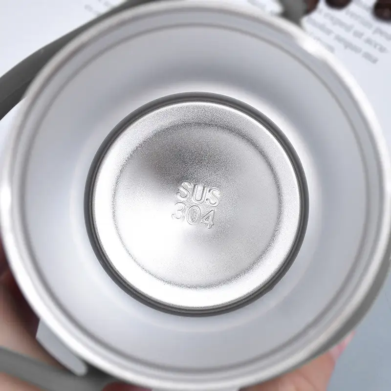 Kubek termiczny termos duży 550ml na herbatę kawę napój podróżny szary — 5