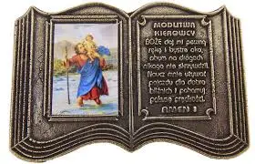 modlitwa kierowcy 1-laser  Św. Krzysztof  10 szt.