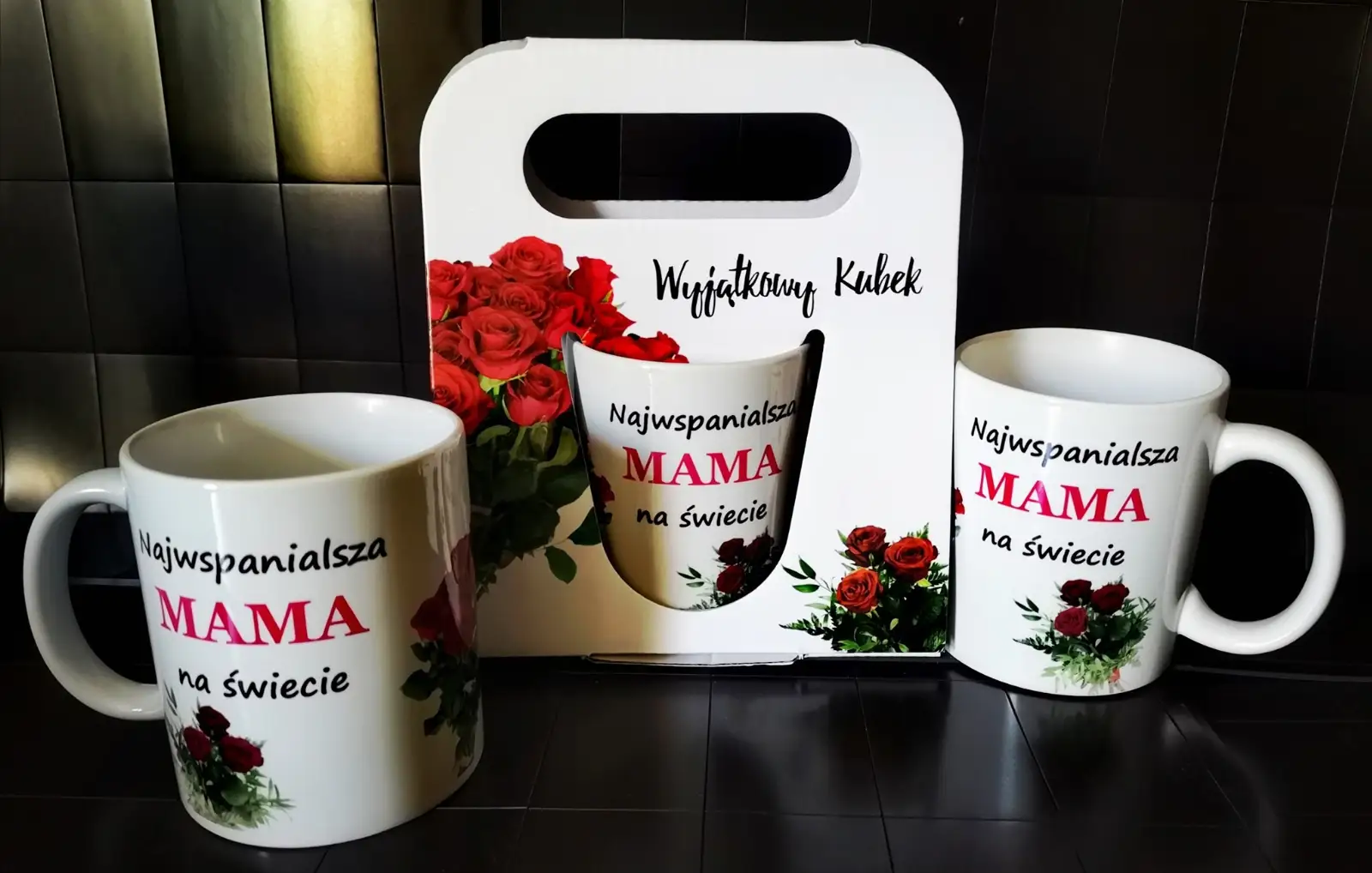 kubek w torebce dla MAMY RÓŻA