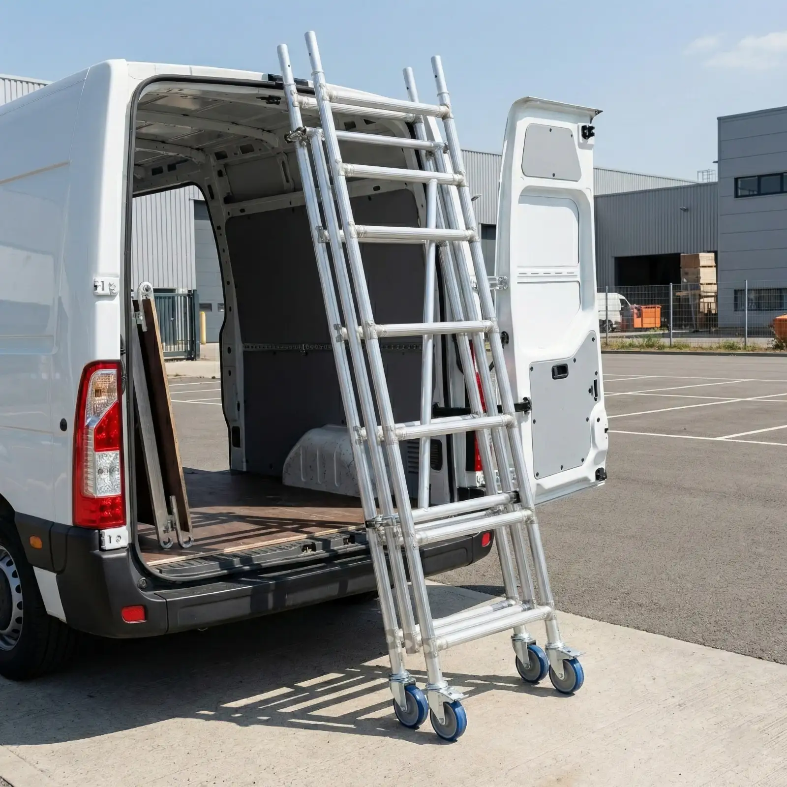 Rusztowanie aluminiowe jezdne składane FARAONE COMPACT XS 160 x 75 cm 160 pakiet A+B+C+D - 7,60 m — 7