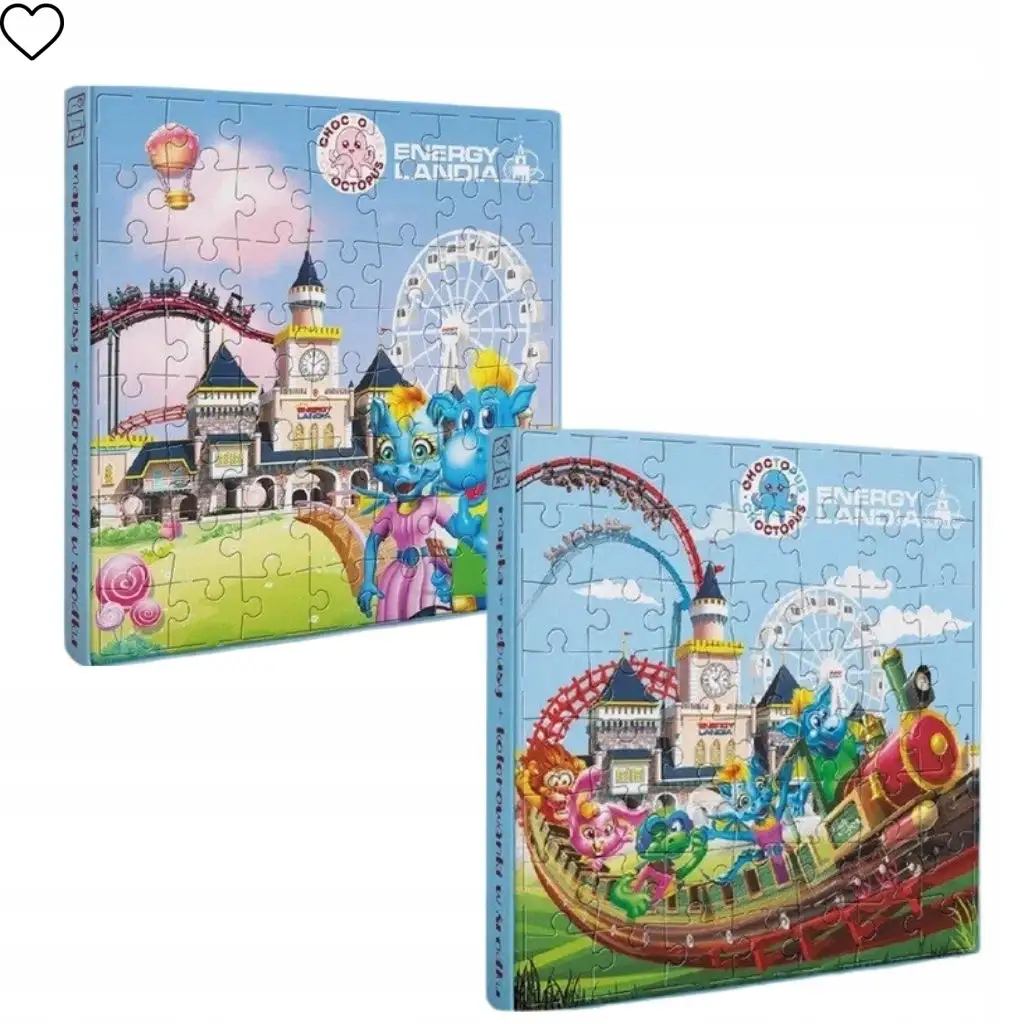 Energylandia Praliny czekoladowe z nadzieniem mlecznym + puzzle 120g — 2