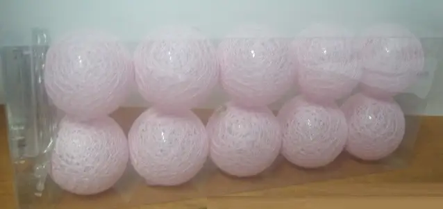 lampki na baterie 10szt. COTTON BALLS | 475332