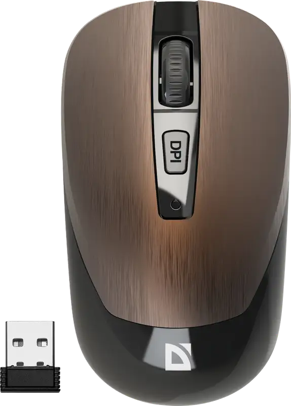 MYSZ DEFENDER WAVE MM-995 RF SILENT BRĄZOWA OPTICAL
