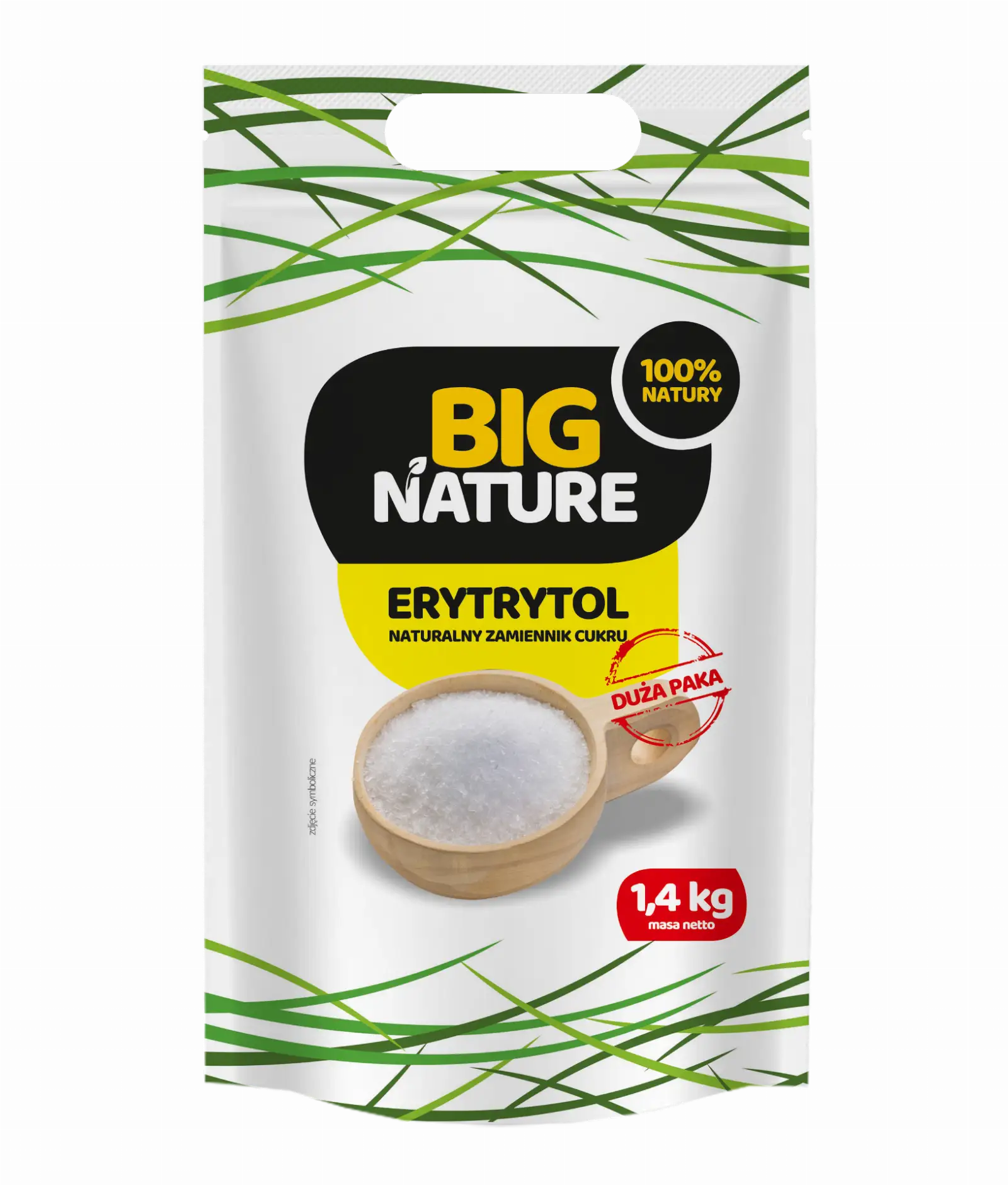 Erytrytol 1,4kg Duża Paka - BIG NATURE — 2
