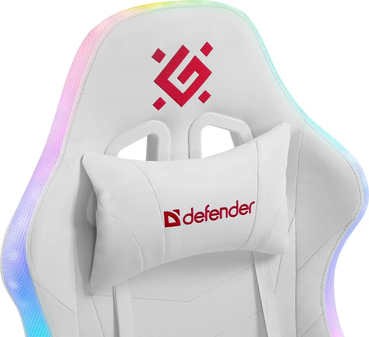 FOTEL DEFENDER FACTOR X BIAŁY RGB GAMING — 16