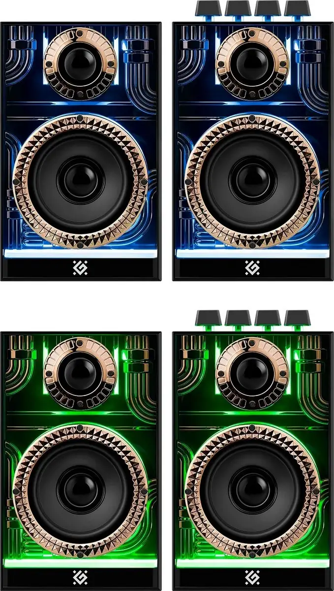 GŁOŚNIKI DEFENDER FUTURO 2.0 BLUETOOTH 20W LED — 4