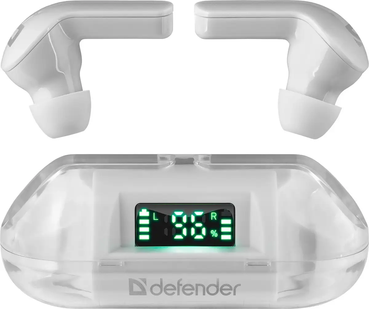 SŁUCHAWKI DEFENDER BLUETOOTH TWINS 916 BIAŁE — 4