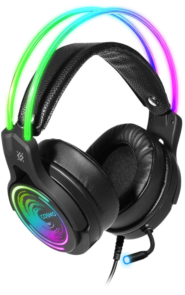 SŁUCHAWKI DEFENDER Z MIKROFONEM COSMO PRO 7.1 RGB — 2